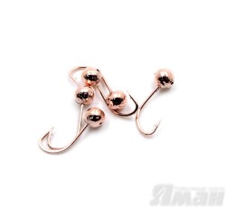 Мормышка Яман шар с отв., цвет Copper Plated, d 3 (5 шт.) Я-МР97
