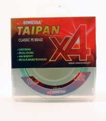 Леска плетеная Siweida Taipan Classic PE Braid X4 135м 0,26мм (15,90кг) светло-зеленая