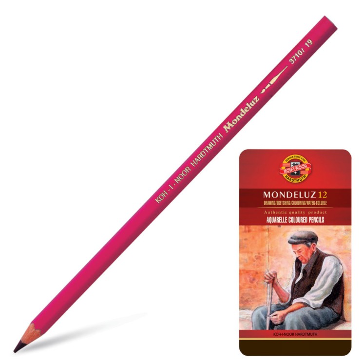 Карандаши акварельные художественные KOH-I-NOOR Mondeluz 12 цветов в коробке 3722012001PL
