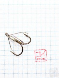 Крючок Koi Weedless Treble Hook № 1 , BN, тройник незацепляйка (5 шт.) KH2335-1BN