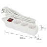 Удлинитель сетевой Sonnen U-133GS 3 розетки 3 м (511434)