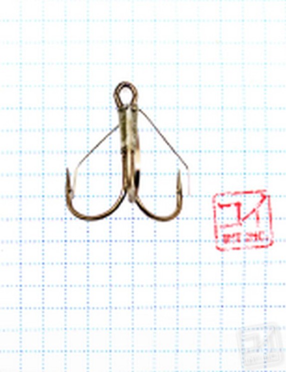 Крючок Koi Weedless Treble Hook № 1/0 , BN, тройник незацепляйка (5 шт.) KH2335-1/0BN