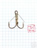 Крючок Koi Weedless Treble Hook № 1/0 , BN, тройник незацепляйка (5 шт.) KH2335-1/0BN