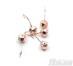 Мормышка Яман шар с отв., цвет Copper Plated, d 5, гран. (5 шт.) Я-МР107
