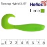 Твистер Helios Hybrid 3,15"/8,0 см, цвет Lime 7 шт HS-14-008