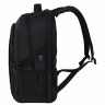 Рюкзак GERMANIUM UPGRADE универс., 3 отделения, USB-порт, "UP-2", черный, 47х33х21 см, 271666
