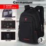 Рюкзак GERMANIUM UPGRADE универс., 3 отделения, USB-порт, "UP-2", черный, 47х33х21 см, 271666