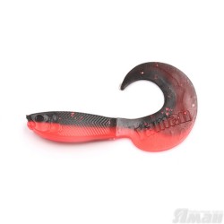 Твистер Yaman Mermaid Tail, 5" цвет 33 - Black Red Flake Y-MT5-33