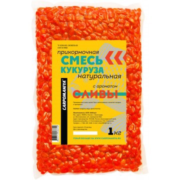 Кукуруза натуральная для рыбалки Карпомания 1кг Слива