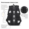 Рюкзак Brauberg Content 2 отделения, светоотражающий принт, Think, 47х33х18 см, 270764