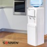 Кулер для воды Sonnen FSE-02i напольный, нагрев/охлаждение электронное шкаф, 2 крана белый, 455742