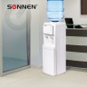 Кулер для воды Sonnen FSE-02i напольный, нагрев/охлаждение электронное шкаф, 2 крана белый, 455742