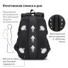 Рюкзак Brauberg Content 2 отделения, светоотражающий принт, Figures, 47х33х18 см, 270765