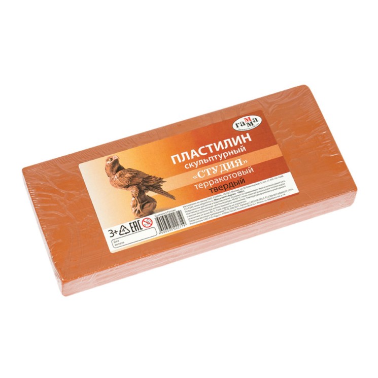 Пластилин скульптурный Гамма Студия терракотовый 1000 г твердый 2.80.Е100.003.3