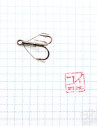 Крючок Koi Weedless Treble Hook № 4 , BN, тройник незацепляйка (5 шт.) KH2335-4BN