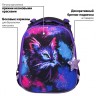 Ранец Brauberg Premium, 2 отделения,  Neon cat, 38х29х16 см, 271352