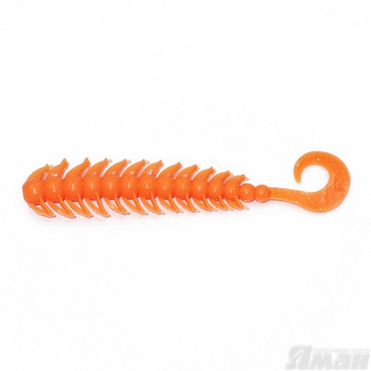 Твистер Yaman Ruff, 4", цвет 03 - Carrot gold flake, 5 шт Y-R4-03