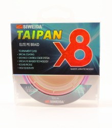 Леска плетеная Siweida Taipan Elite PE Braid X8 135м 0,20мм (11,36кг) мультиколор