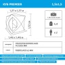 Зимняя платка Куб Premier Fishing 1,5х1,5 м (PR-ISC-150YLG)