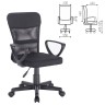 Кресло офисное компактное Brabix Jet MG-315 сетка/ткань, черное 531839