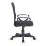 Кресло офисное компактное Brabix Jet MG-315 сетка/ткань, черное 531839