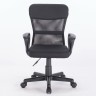Кресло офисное компактное Brabix Jet MG-315 сетка/ткань, черное 531839