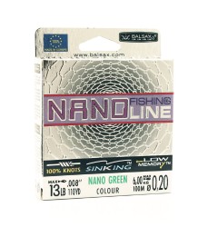 Леска Balsax Nano Fishing Green Box 100м 0,2 (6,0кг)