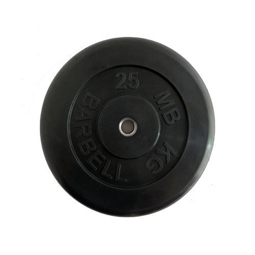 Блин для штанги обрезиненный MB Atlet d-26 25кг