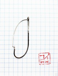 Крючок Koi Weedless Single Hook № 2/0, BN, незацепляйка (10 шт.) KH5241-2/0BN