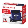 Дырокол металлический Brauberg "PN-150M", до 35 л, синий, 227789