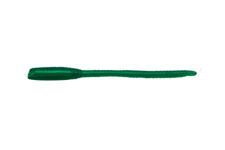 Приманка червь Nikko Dappy Pin Straight 48мм цвет Green, 5 шт