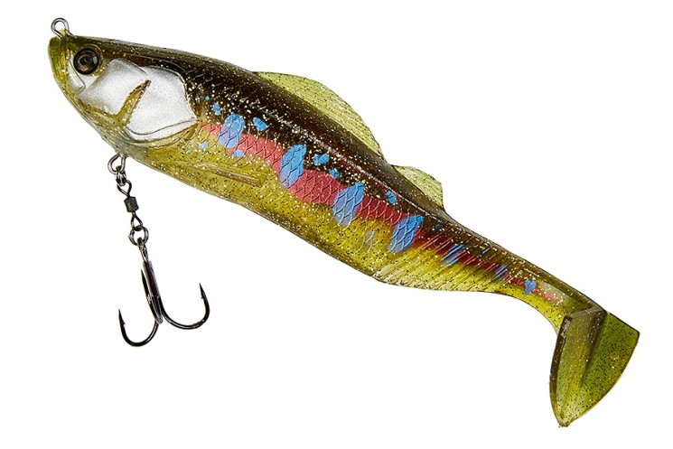 Виброхвост Adusta Pick tail swiммer 6" цвет 211 Baby Trout