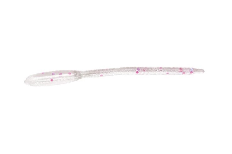 Приманка червь Nikko Dappy Pin Straight 48мм цвет Purple Glitter, 5 шт