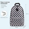Рюкзак Brauberg Positive потайной карман, Black and White, 42х28х14 см, 270777