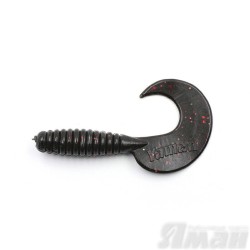 Твистер Yaman Spiral, 5", цвет 31 - Black Red Flake, 5 шт Y-S5-31