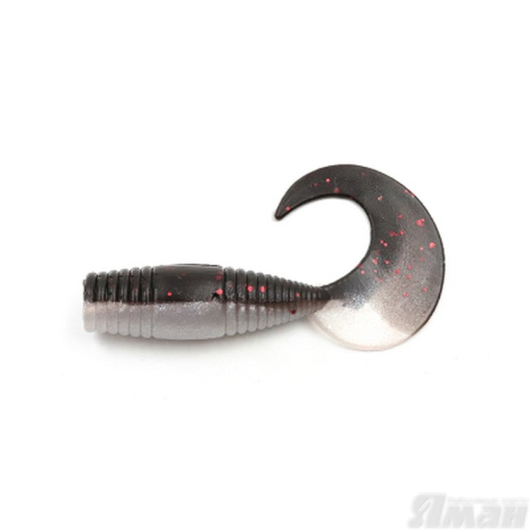 Твистер Yaman Spry Tail, 3" цвет 34 - Black Red Flake Y-ST3-34