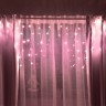Электрогирлянда Vegas Бахрома 48 розовый LED ламп, 12 нитей, 8 режимов, 2*0,6 м, 220 v 55168