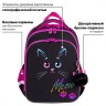 Ранец Brauberg Quadro, 3 отделения, с брелоком, Black cat, 37х28х18 см, 271358