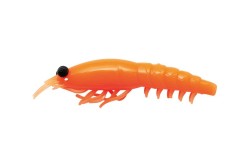 Приманка червь Nikko Dappy Saruebi Shrimp 76мм цвет Orange, 2 шт
