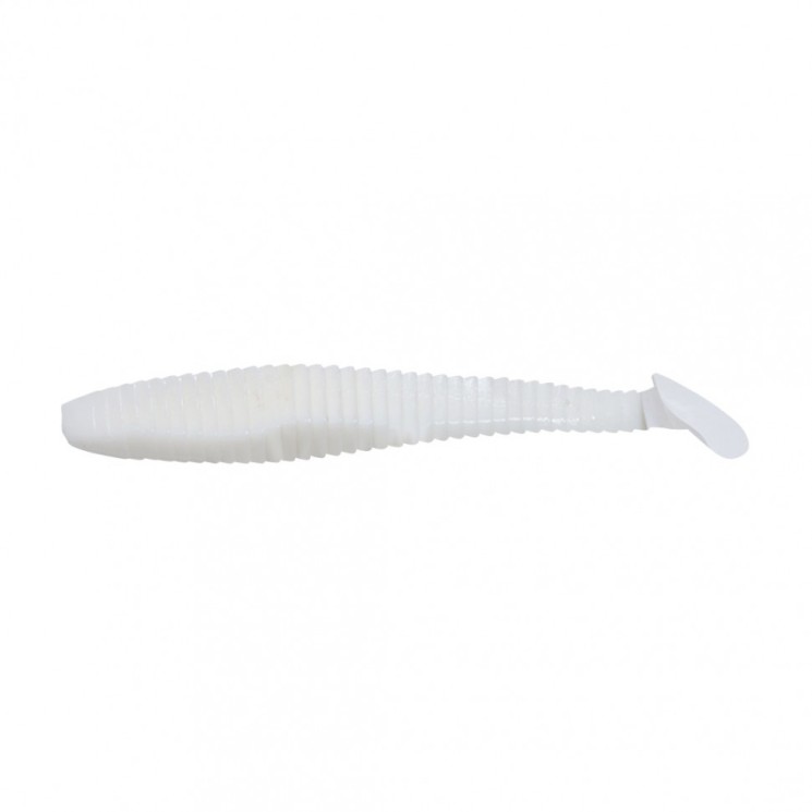 Виброхвост Yaman PRO Flatter Shad, р.2 inch, цвет #01 - White (уп. 6 шт.) YP-FS2-01