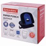 Дырокол металлический Brauberg "Office-Expert", до 25 л, черно-синий, 228604
