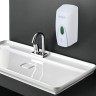 Дозатор для жидкого мыла Laima Professional Original, наоивной, 1 л, белый, ABS-пластик, 605782