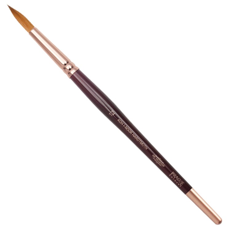 Кисть художественная KOH-I-NOOR колонок, круглая, №12, короткая ручка 9935012010BL
