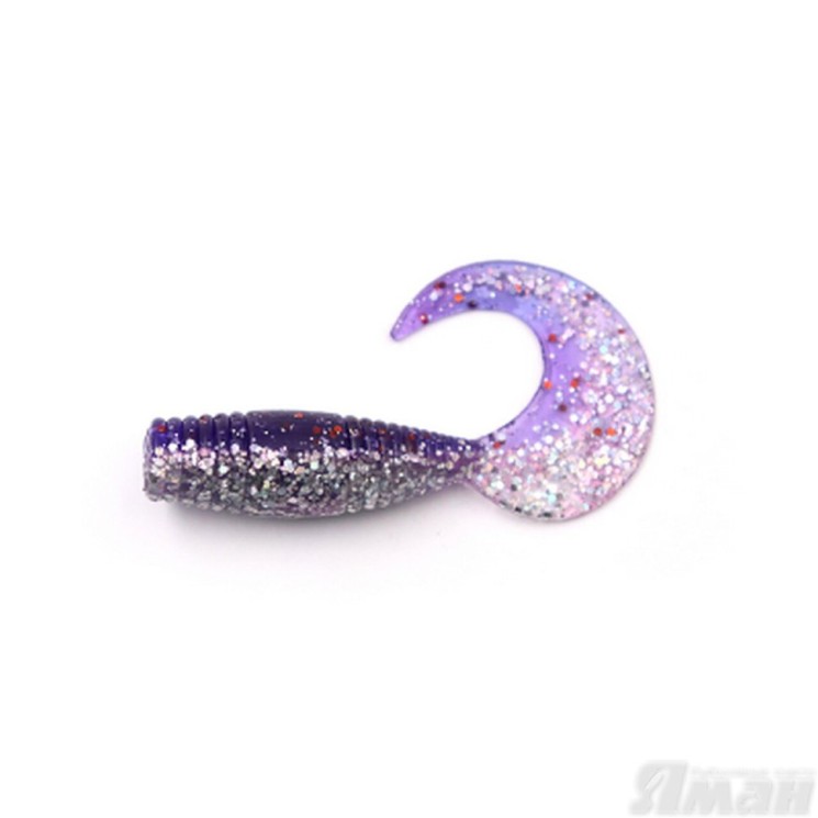 Твистер Yaman Spry Tail, 3" цвет 19 - Silver Violet, 8 шт Y-ST3-19