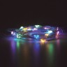 Светодиодная гирлянда для дома (мультиколор) Золотая Сказка Роса 20 LED, 2 м, на батарейках 591101