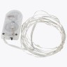 Светодиодная гирлянда для дома (мультиколор) Золотая Сказка Роса 20 LED, 2 м, на батарейках 591101