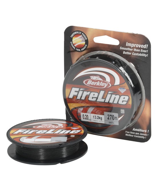 Леска плетеная Berkley FireLine Smoke 110м 0.25мм (17.5кг) серая