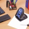 Дырокол металлический Brauberg "Office-Expert", до 35 л, черно-синий, 228605
