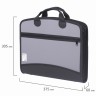 Папка-портфель пластиковая Brauberg А4+ (375х305х60 мм), 4 отделения, 2 кармана, серая, 228685