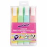 Набор текстовыделителей Юнландия Colorstar Pastel линия 1-4 мм 4 цвета 151716